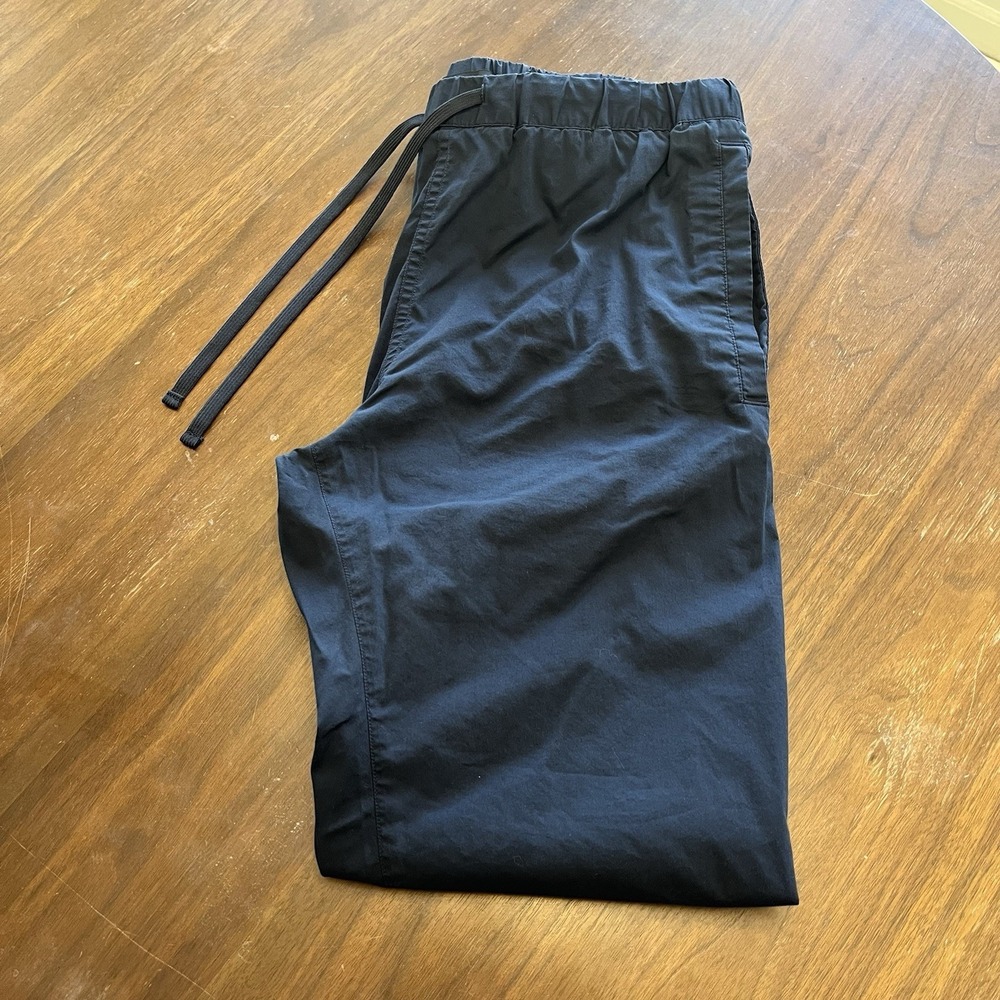 COS Mens Size Small Blue Tapered Leg‎ Drawstring Pants Elastic Cuffs